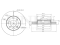 Front brake disc thumb
