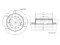 Rear brake disc thumb