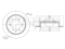 Rear brake disc thumb