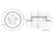 Rear brake disc thumb