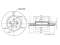 Front brake disc thumb