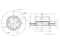 Front brake disc thumb