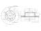 Front brake disc with Geomet® coating thumb