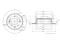 Rear brake disc thumb