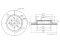 Front brake disc thumb