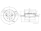 Rear brake disc thumb