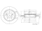 Rear brake disc thumb