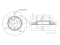 Front brake disc thumb