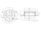 Rear brake disc thumb