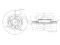 Front brake disc thumb