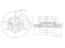 Front brake disc thumb