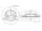 Front brake disc with Geomet® coating thumb