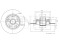 Rear brake disc thumb