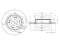 Rear brake disc thumb