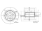Rear brake disc thumb