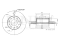 Front brake disc thumb