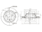 Rear brake disc thumb