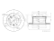 Rear brake disc thumb