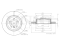 Rear brake disc thumb