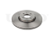 Front brake disc thumb