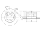 Rear brake disc with Geomet® coating thumb