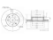 Front brake disc thumb