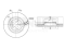 Front brake disc thumb
