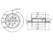 Front brake disc thumb