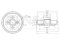 Rear brake drum thumb