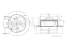 Rear brake disc thumb