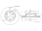 Front brake disc thumb