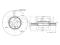 Front brake disc thumb