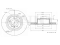 Rear brake disc thumb