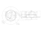 Rear brake disc thumb