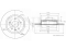 Rear brake disc thumb
