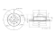 Front brake disc thumb