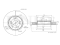 Front brake disc thumb
