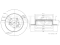 Rear brake disc thumb