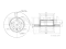 Front brake disc thumb