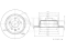 Rear brake disc thumb