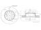 Front brake disc thumb