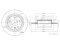 Rear brake disc thumb
