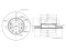 Front brake disc thumb