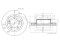 Front brake disc thumb