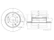 Rear brake disc thumb