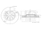 Front brake disc thumb