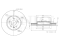 Front brake disc thumb
