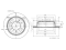 Rear brake disc thumb