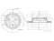 Rear brake disc thumb