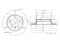Rear brake disc thumb